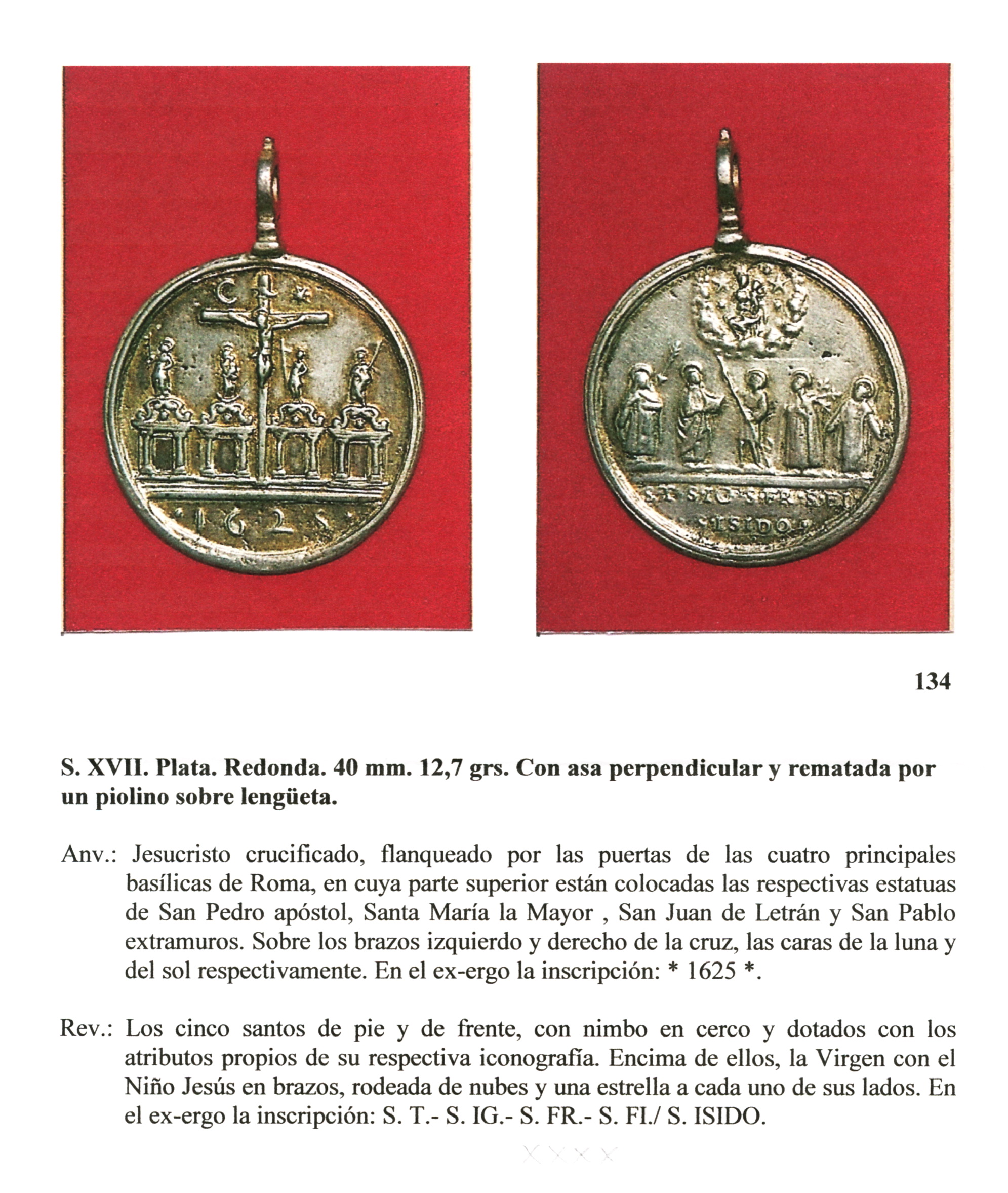 Medalla jubilar 1625 / Cinco santos canonizados en 1622,(R.M.S.XVII-C46) (FSV-134) Fsvnm134