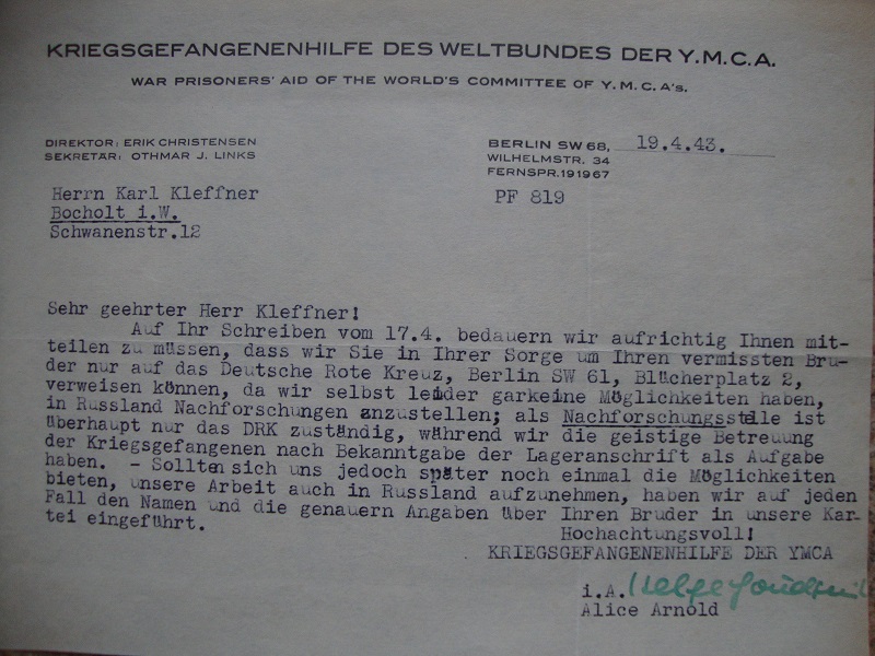 Traduction d 'un lot de papier D'un Panzer qui à combattu à Stalingrad 8nmr