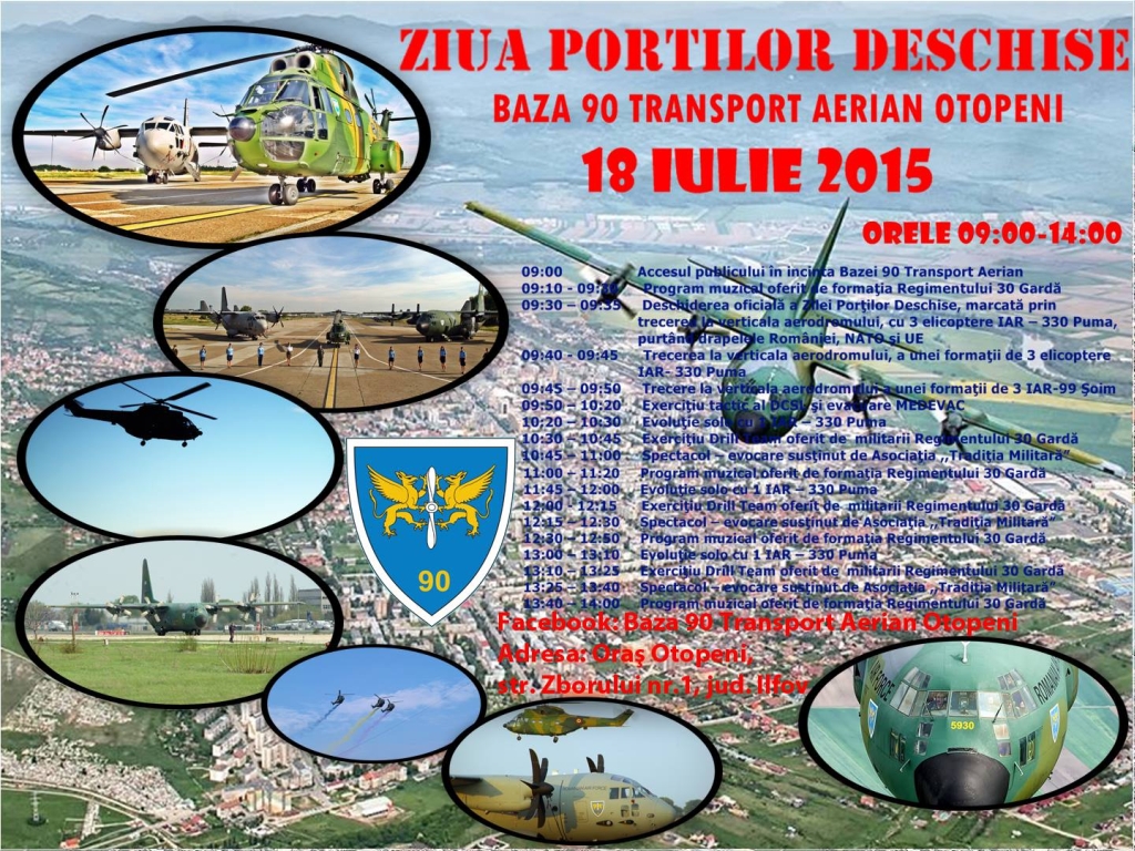 Baza 90 Transport Aerian Otopeni - Ziua porţilor deschise - 18 iulie 2015 WSHMS3