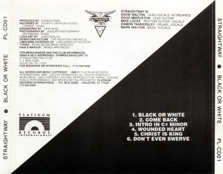 white - Straightway - Black Or White (1989) Vfo7yU