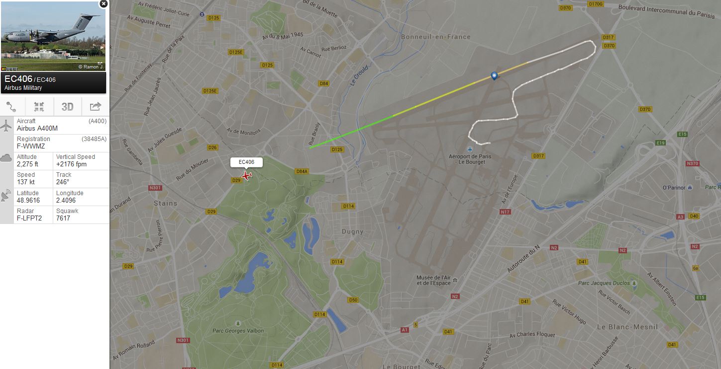 ARRIVEE DES AIRBUS AU BOURGET 30NG0t