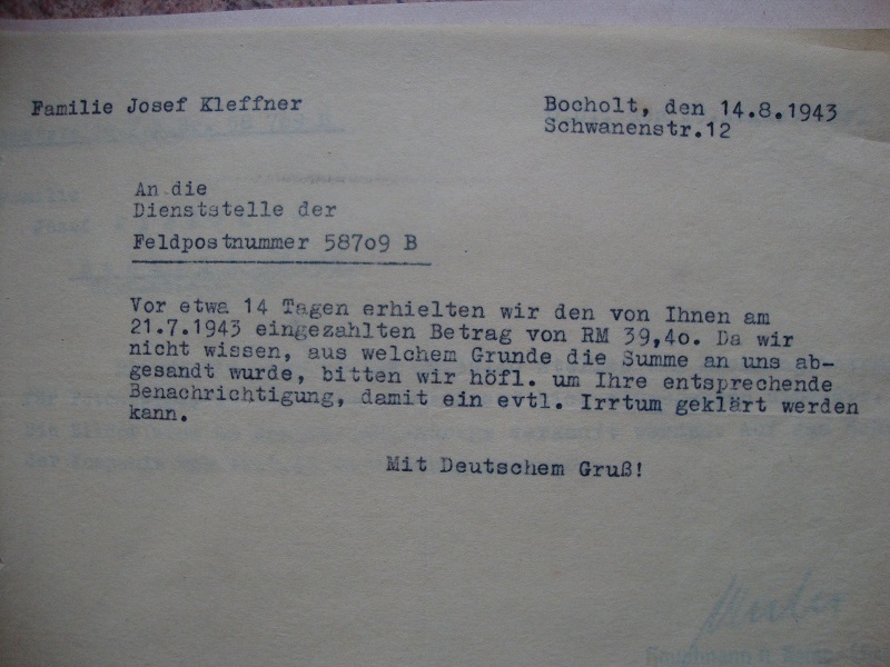 Traduction d 'un lot de papier D'un Panzer qui à combattu à Stalingrad Gcqe