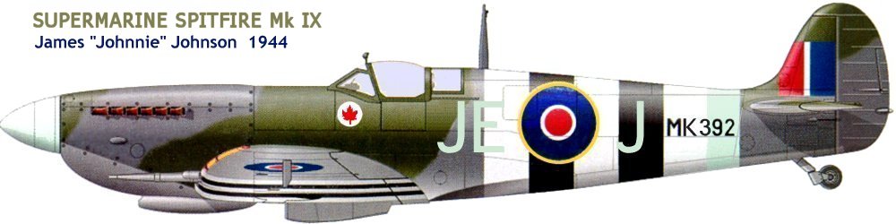 PARKZONE SPITFIRE MK IX BNF (PKZ5775) J.E. Johnnie Johnson Spitfire Fighter Ace Plane 9112k