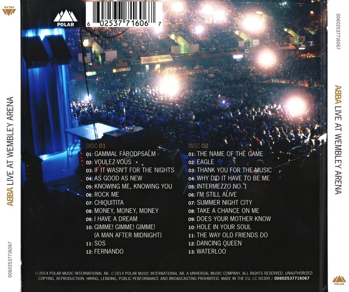 Abba - Live At Wembley Arena (2CD) (Digipak Edition) (2014) Pb6EEE