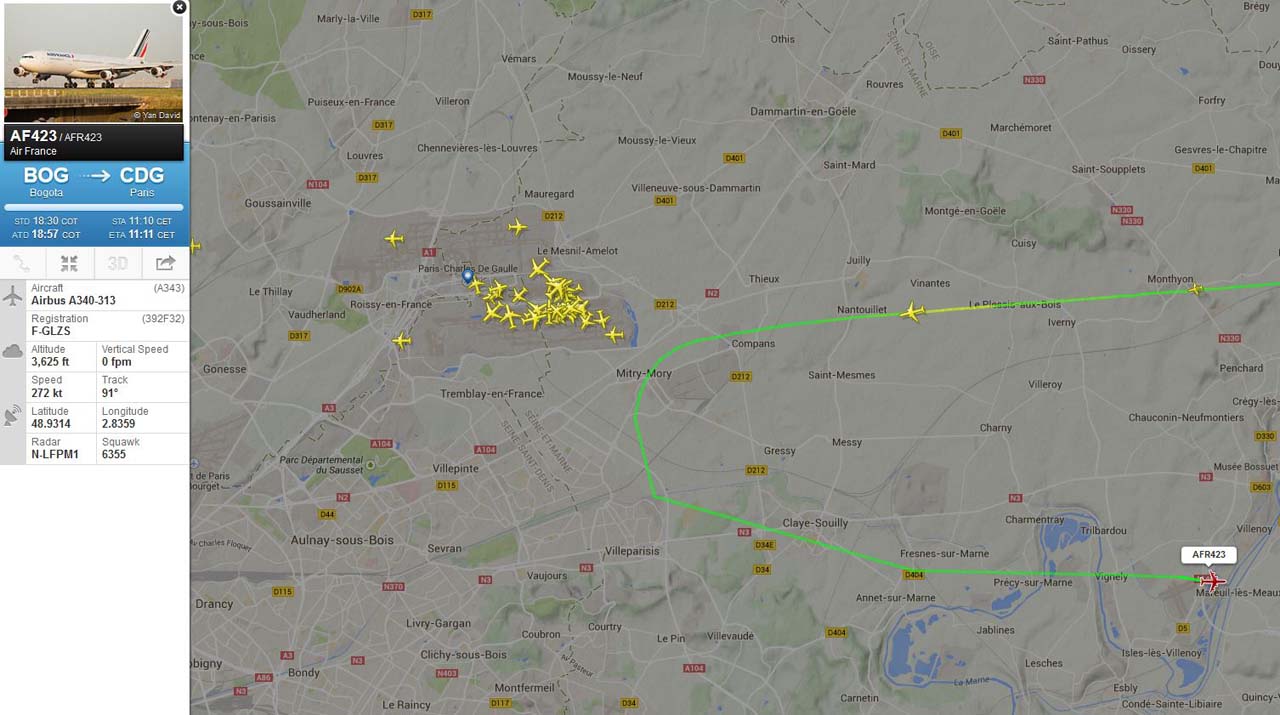 traffic pertubé à Roissy 9TilUB