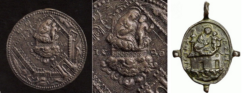 Medalla Cristo de Sirolo / Virgen de Loreto  S. XVII (R.M. Pe Loreto 28) Sixtovloretoangeles2