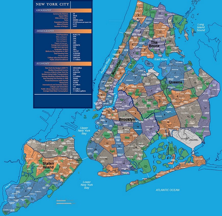 Map of New York City W4qx