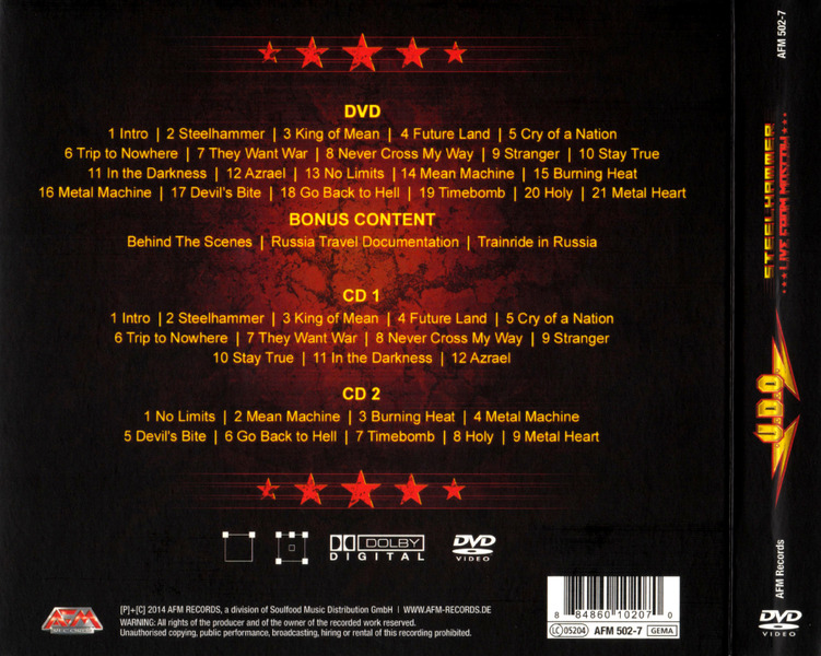 U.D.O. - Steelhammer - Live From Moscow (2CD) (2014)  E7vcd