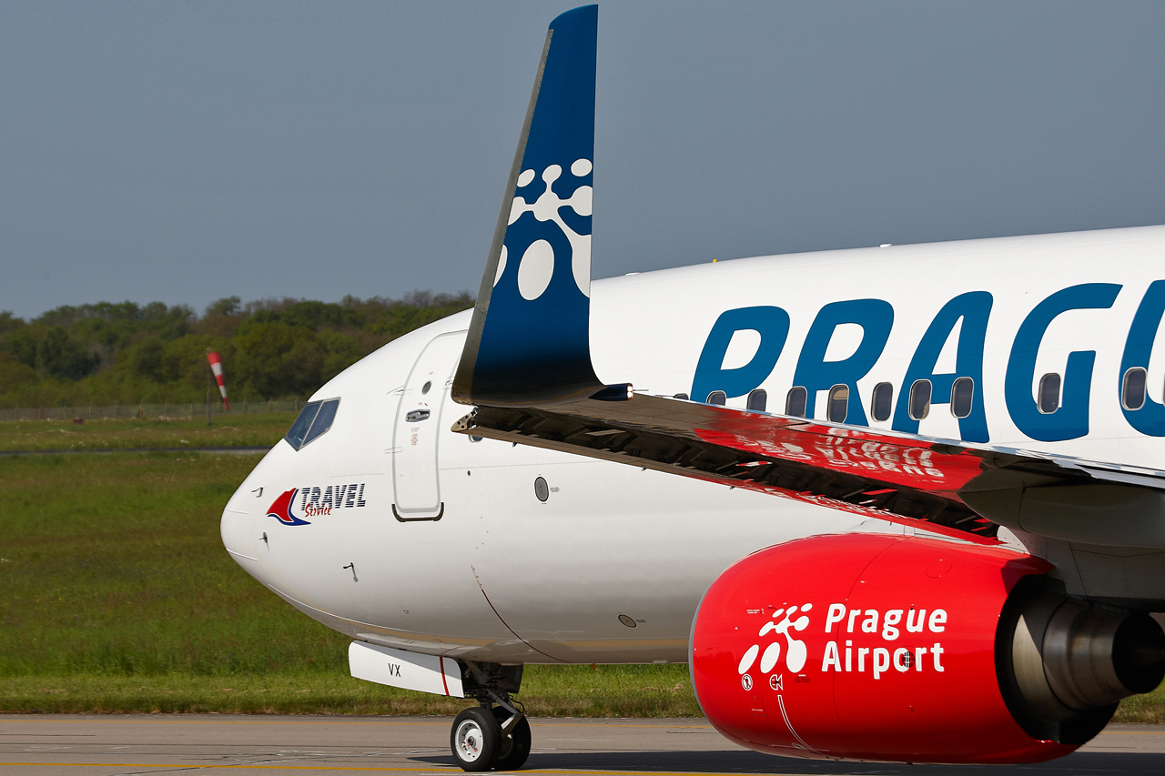 [04/05/2013] 737-8Z9 Travel Service (OK-TVX) "Prague loves you" c/s 7tkl