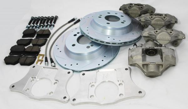 240SX DUAL 300ZX CALIPER BRAKE UPGRADE WITH DEDICATED HYDRAULIC HANDBRAKE CALIPER RnLV8t