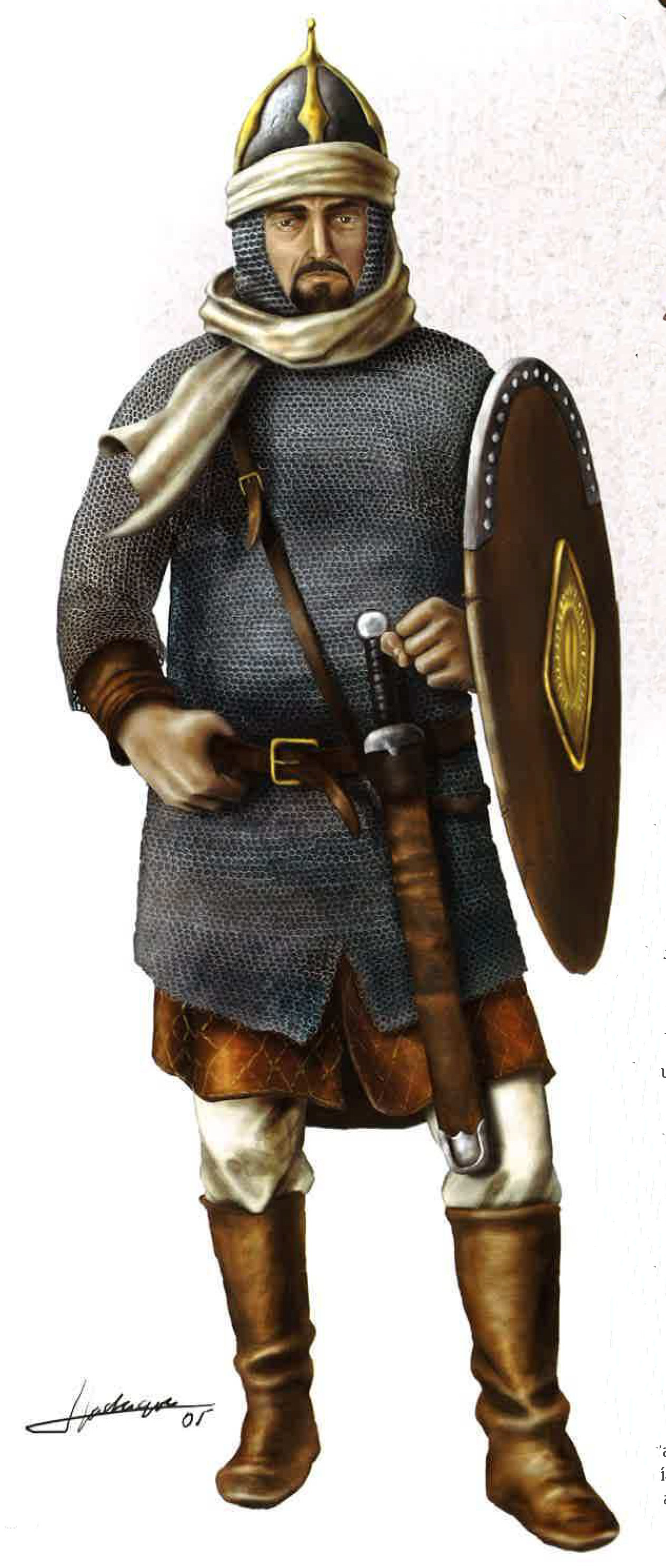 Un guerrero andalusí de la época taifa O9VzLB