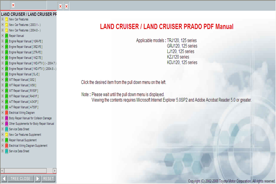 LAND CRUISER / LAND CRUISER PRADO PDF Manual  en ligne QfIAO8