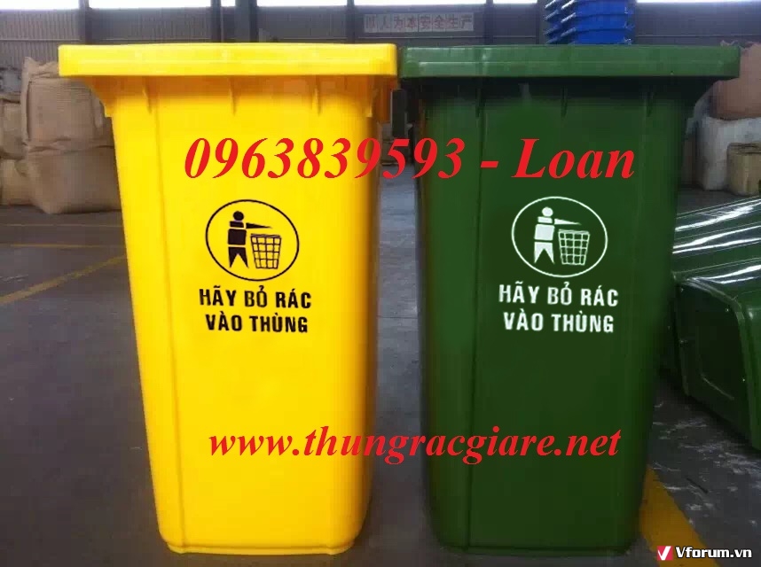Gía thùng rác nhựa 240l - thùng rác công cộng tại tp.HCM - Call: 0963.839.593 Thanh Loan XuqsIV