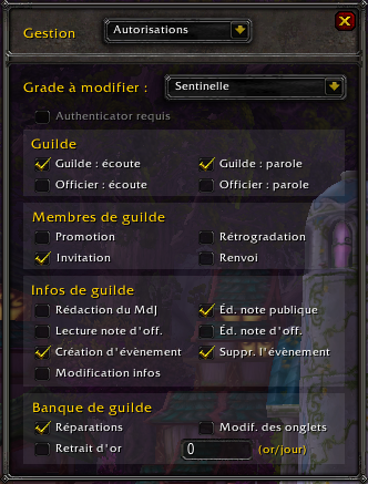 Autorisations selon le grade de guilde Av83vA