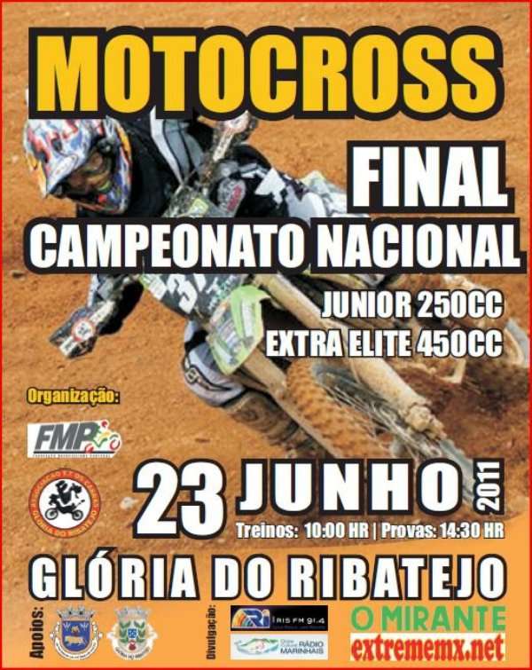 Final do Campeonato Nacional de Motocross Junior pista da Gloria do Ribatejo. Mxgloria