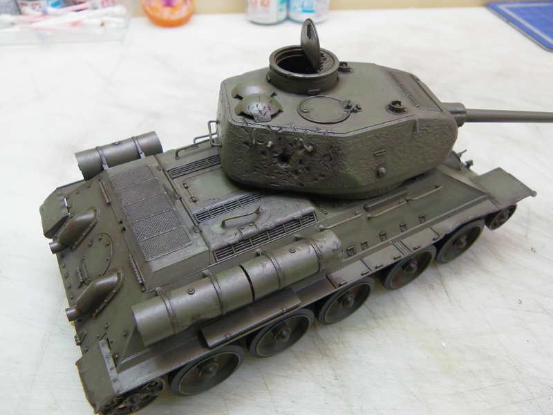 Epave de blindé  T-34 85 - ZVEZDA - 1/35 [mise à jour du 14-07-2013] P5w3