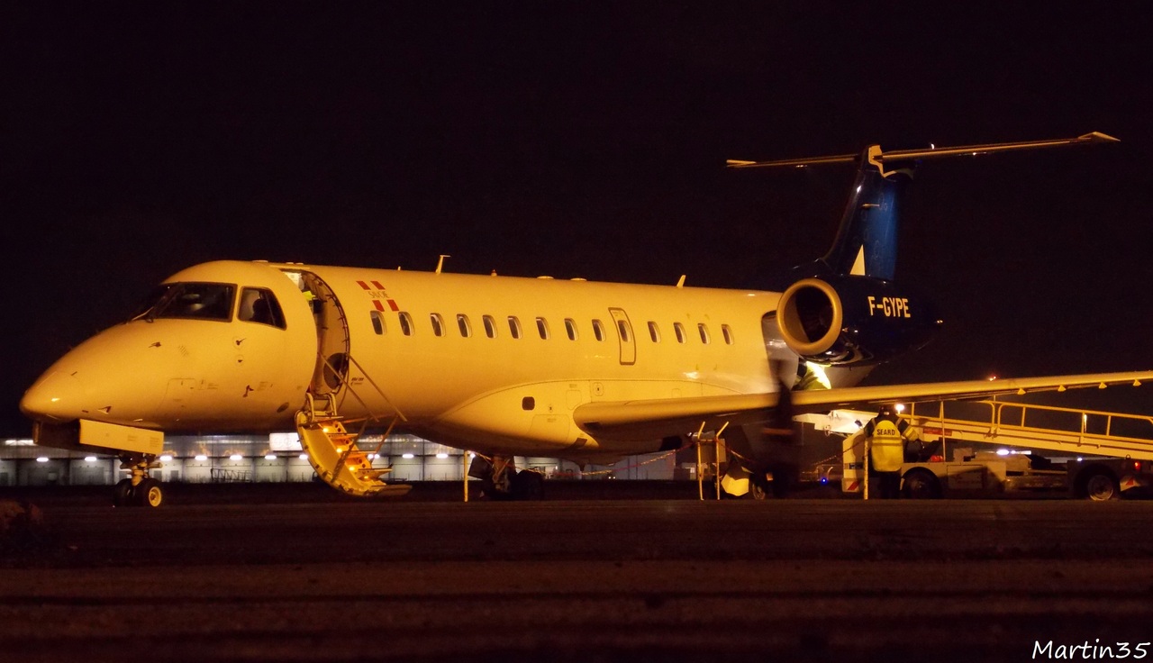 Embraer EMB-135LR Pan Europenne Air Service F-GYPE Arrivejoueurdemarseille