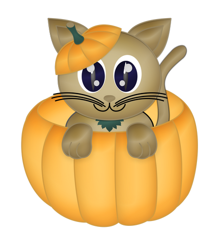 Halloween- gatito y calabaza Dert22