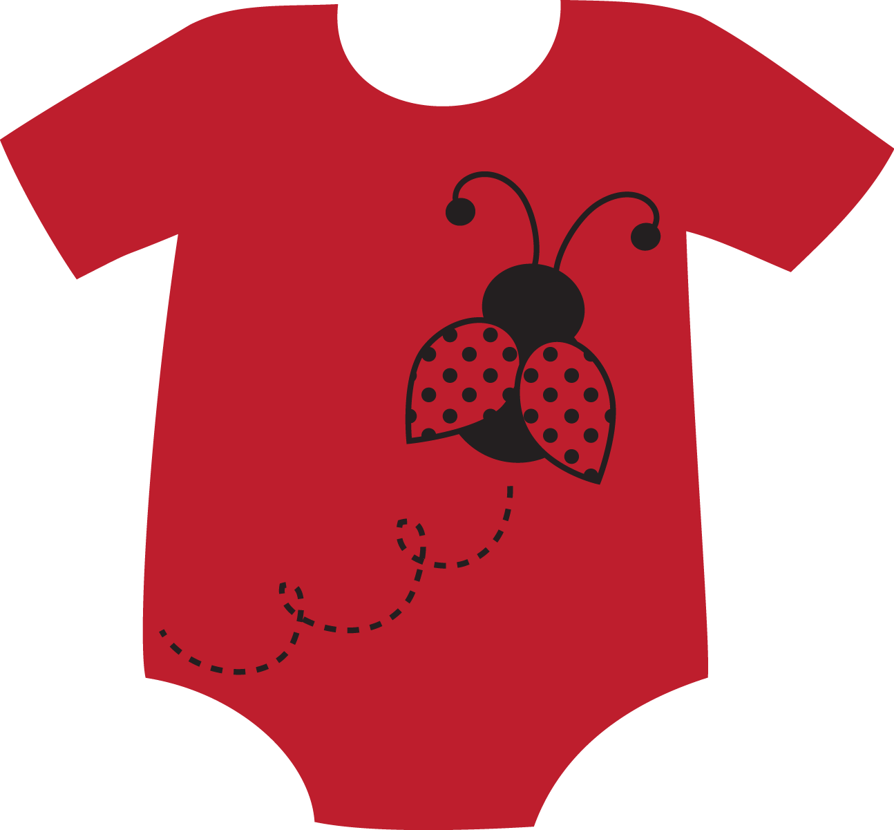 Imágenes infantiles- traje de bebé rojo 05302