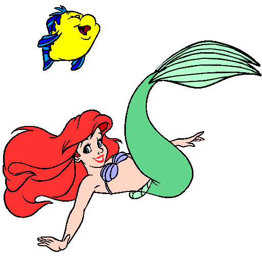 La Sirenita y  Flounder Sirenita440