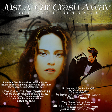 Marilyn Manson - Just A Car Crash Away Twilightfanmixjustacarced7