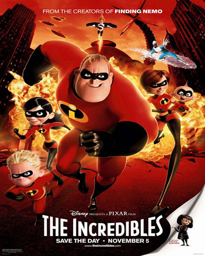 اجمل 9 افلام انيميشن من عام 2001 حتى 2009 مترجمة بجودة  Incrediblesver9