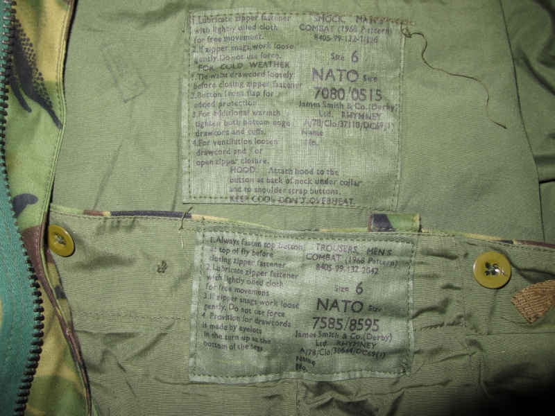 1968 pattern DPM combat smock / jacket Picture1106