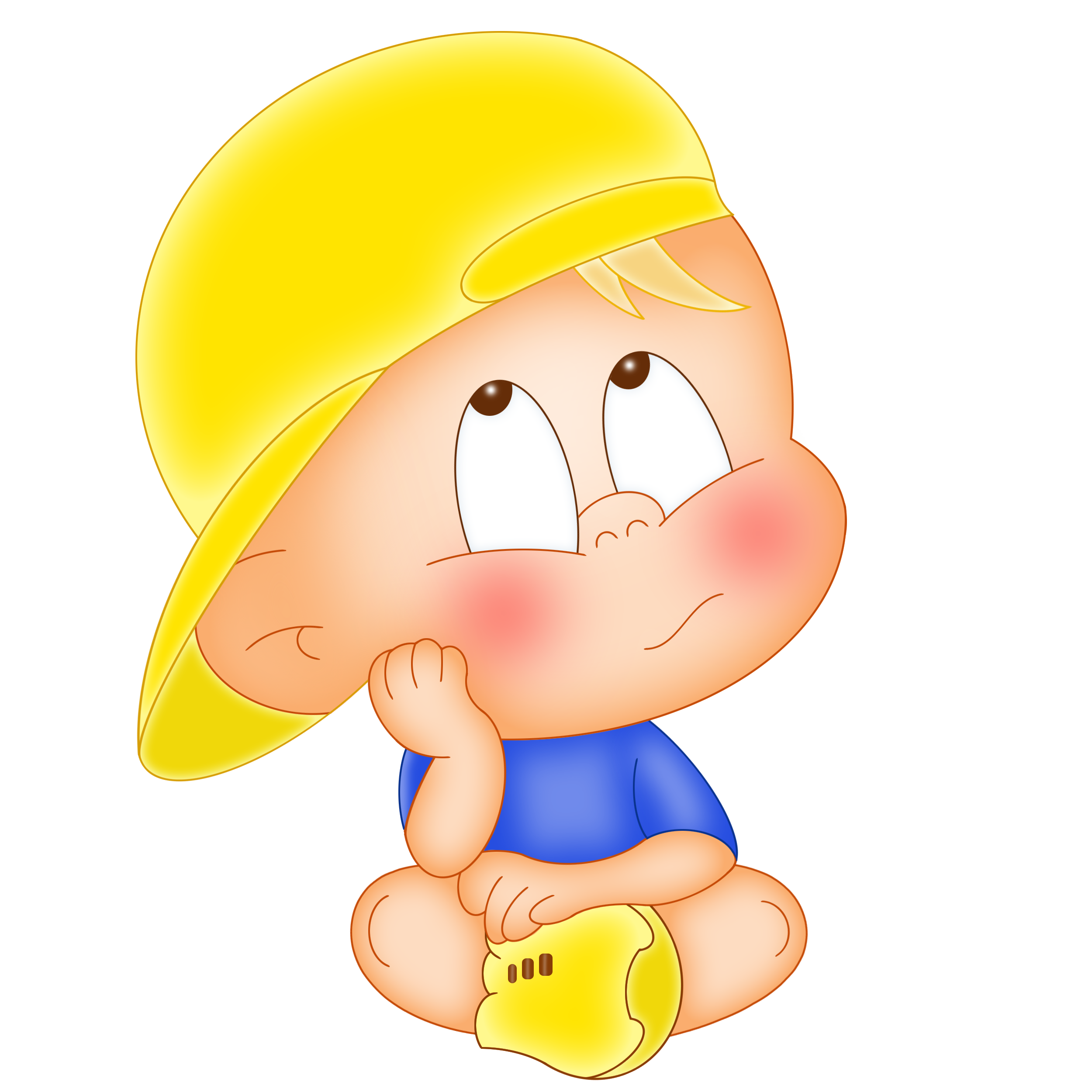 Niño con gorra amarilla 78980502