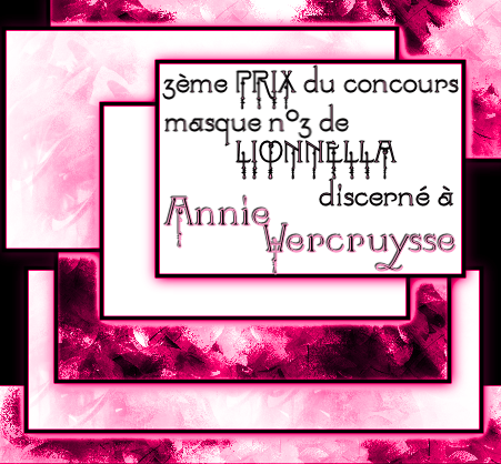 PRIX concours masque n°3 003emeprixannievercruys