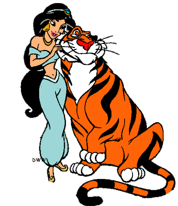 Jasmine y el tigre Rajah Aladin165