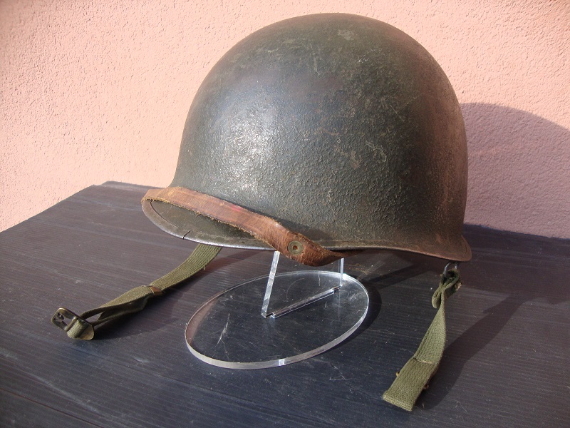 Casque américain complet WW2 du soldat Anthony Tym Mi2e