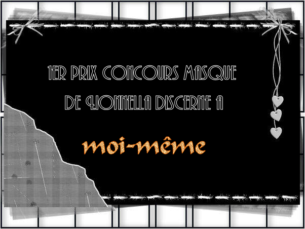 PRIX CONCOURS " les masques n°1" 1erprixm