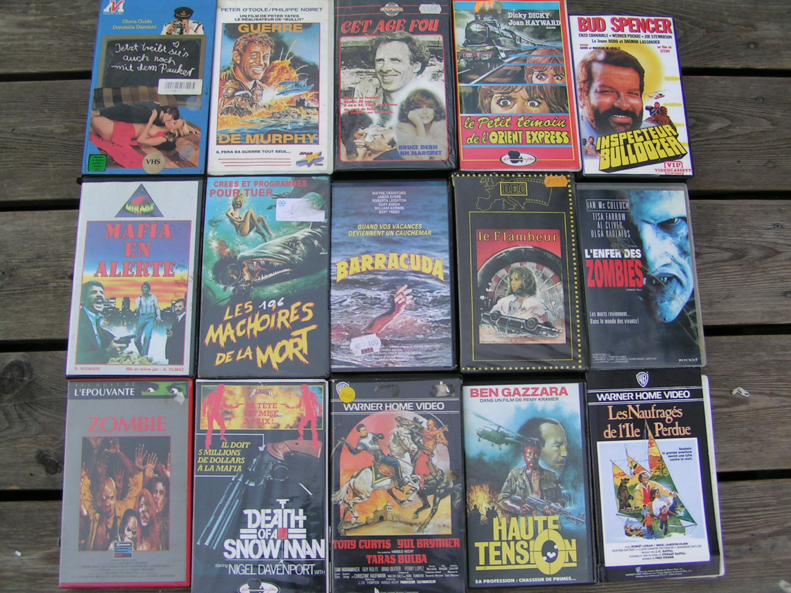 VENDS GRAND NOMBRE VHS ORIGINALES 2 A 4 EUROS PIECES Pict0025x