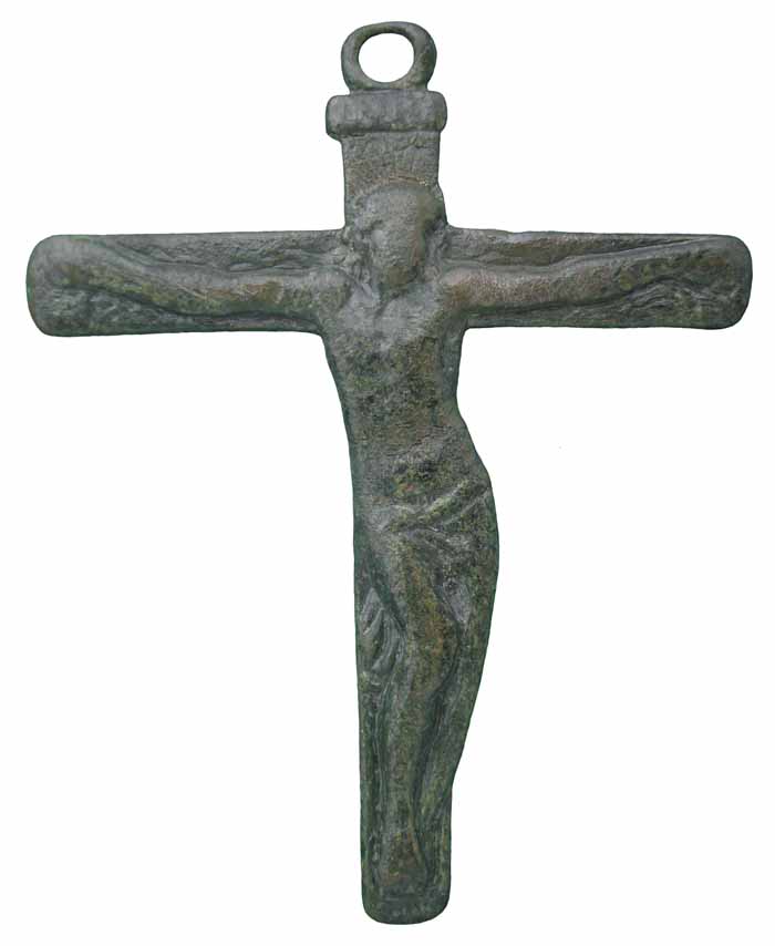 Crucifijo pectoral con Cristo "S". S-XVIII- CC-035 - [Pec021/S-XVIII]* Cc035b