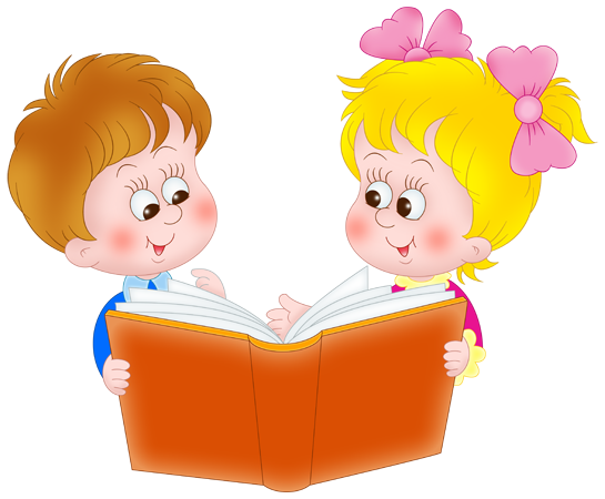 Niño y niña leyendo Tioh