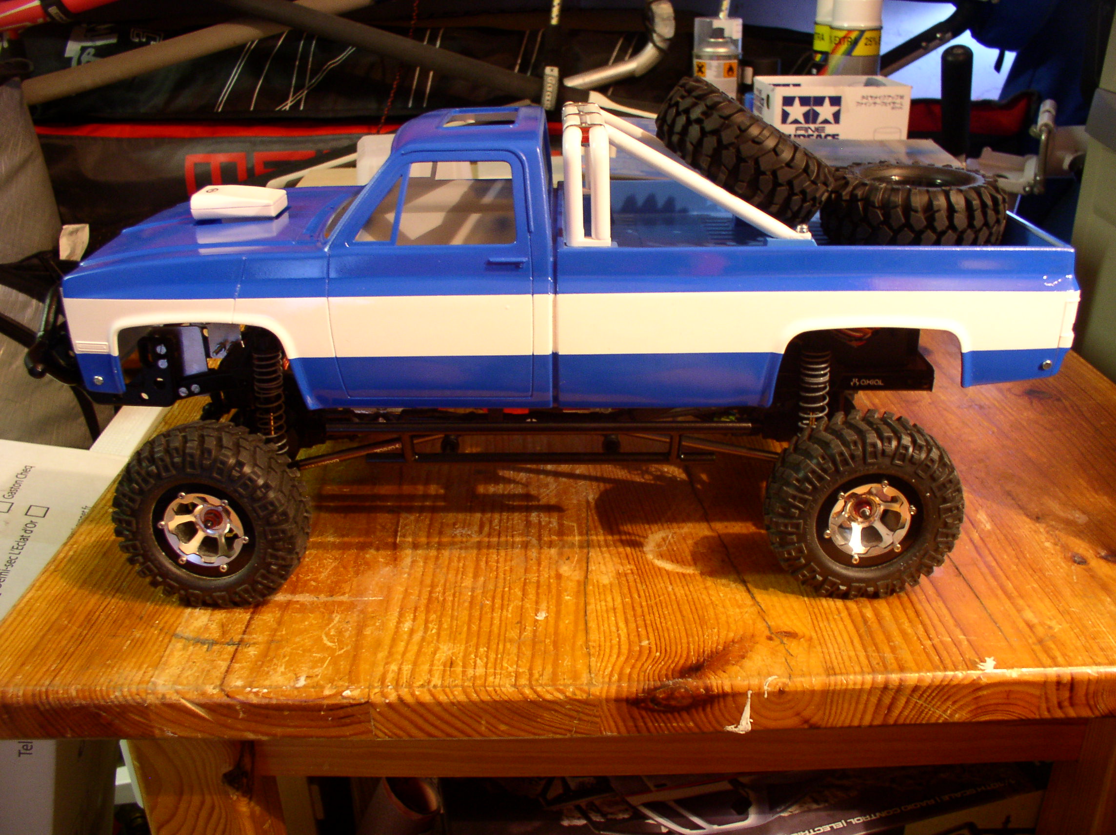 [ SCX10 Axial ] CHEVROLET K5 Pick-up, benne rallongée."TERMINE" P1010016yp