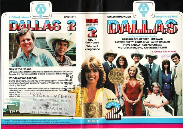 Très rare série DALLAS CARRERE VIDEO Image1020