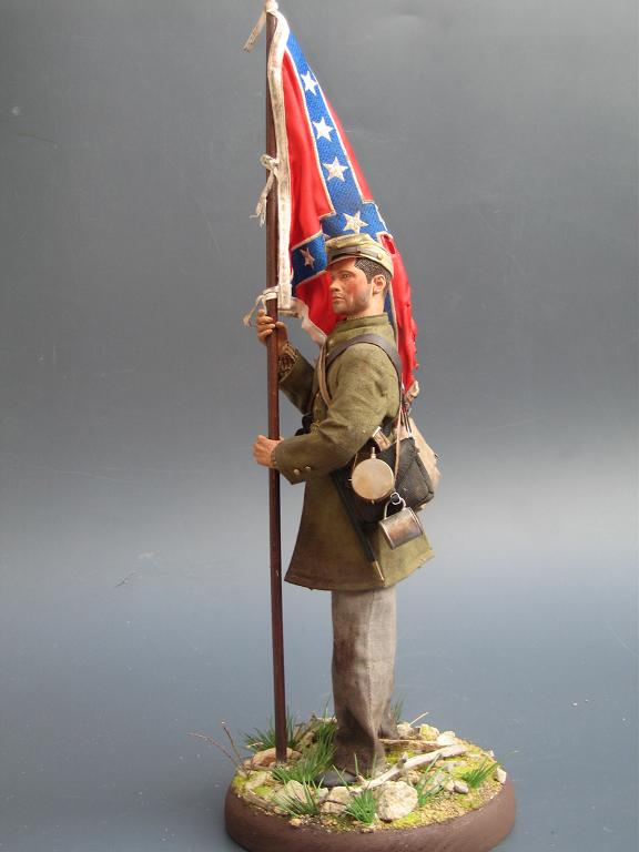 flag bearer confederée,ACW. D7hu2