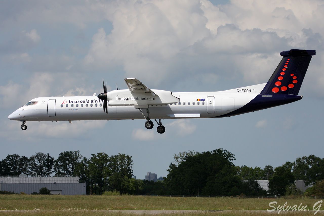 De Havilland Canada Dash 8 Brussels Airlines G-ECOH le 28.05.12 Gecoh