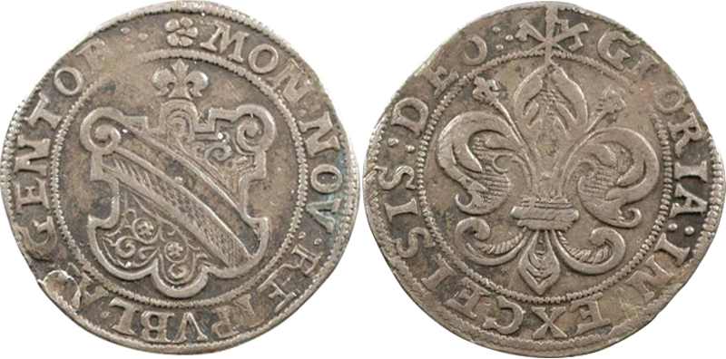 28. Dickpfennig ou Sechsbätzner (1/4 Taler, 24 Kreuzer), après 1615 Dickpfennig24k2