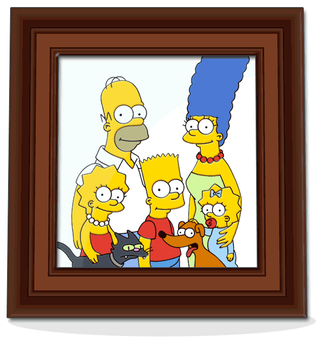 IMAGENES LOS SIMPSONS JPG, GIFS, PNG Cuadrofamiliarsimpson