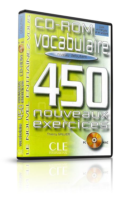 اقراص تعليم اللغة الفرنسية للمبتدئين 450 تمرين Boxwm