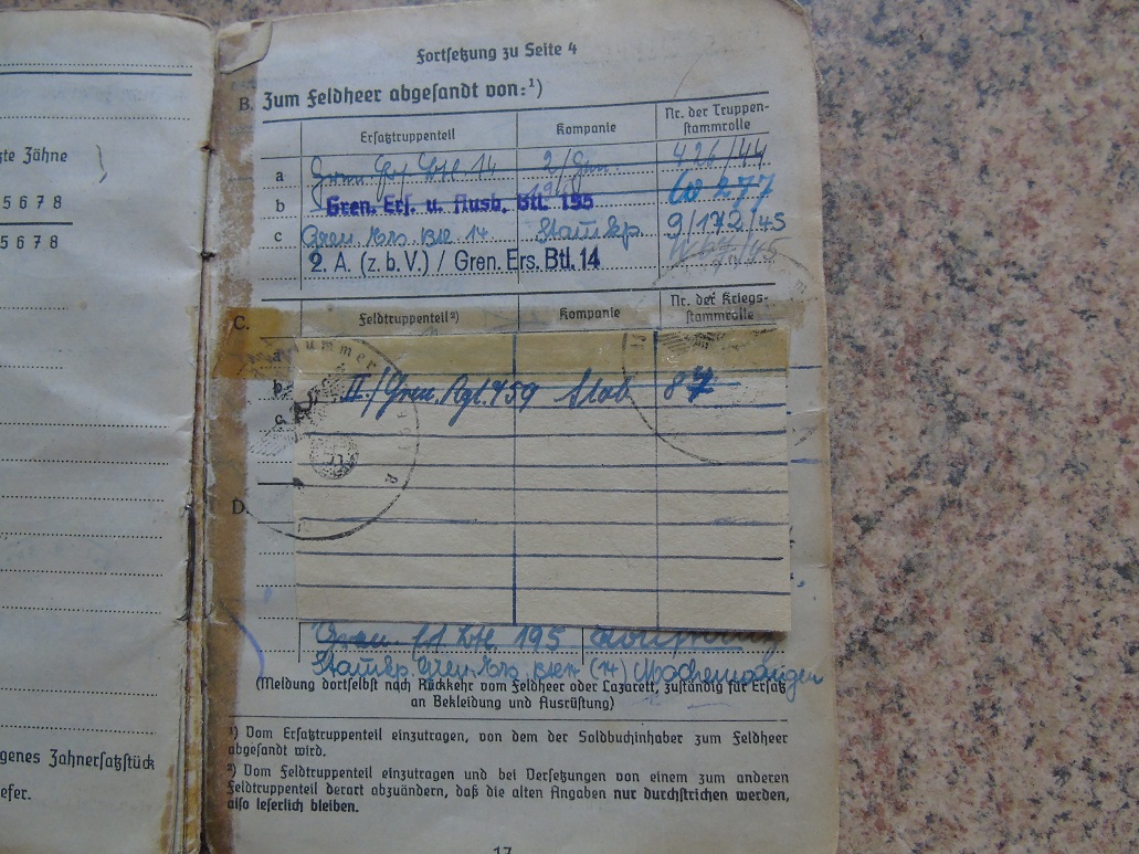 Superbe Soldbuch d 'un sous off à Traduire Svp Nombreux documents ZdnyWx