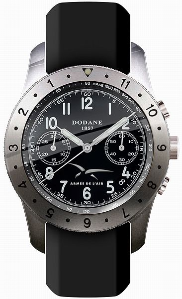 Exclu: MONTRE CHRONOGRAPHE ARMEE DE L'AIR / DODANE 1857 Frontviewupdatedaa3