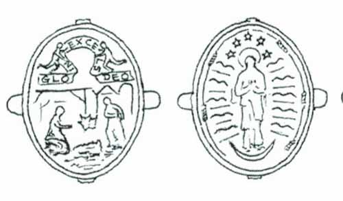 ICONOGRAFIA de la NATIVIDAD en las medallas devocionales Natividadforrer500