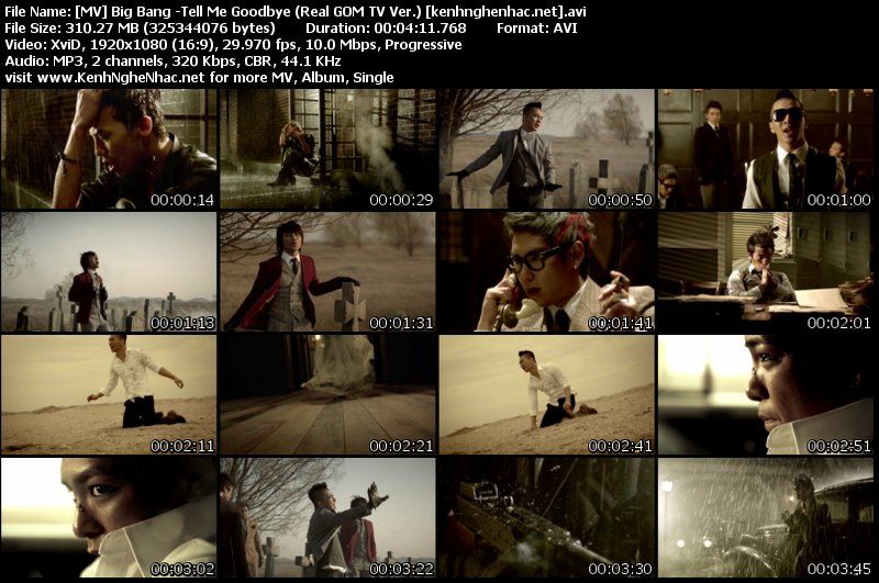  	HD 720p  [MULTI] Big Bang - Tell Me Goodbye [Full HD| 720p - GOM TV]  Mvbigbangtellmegoodbyer