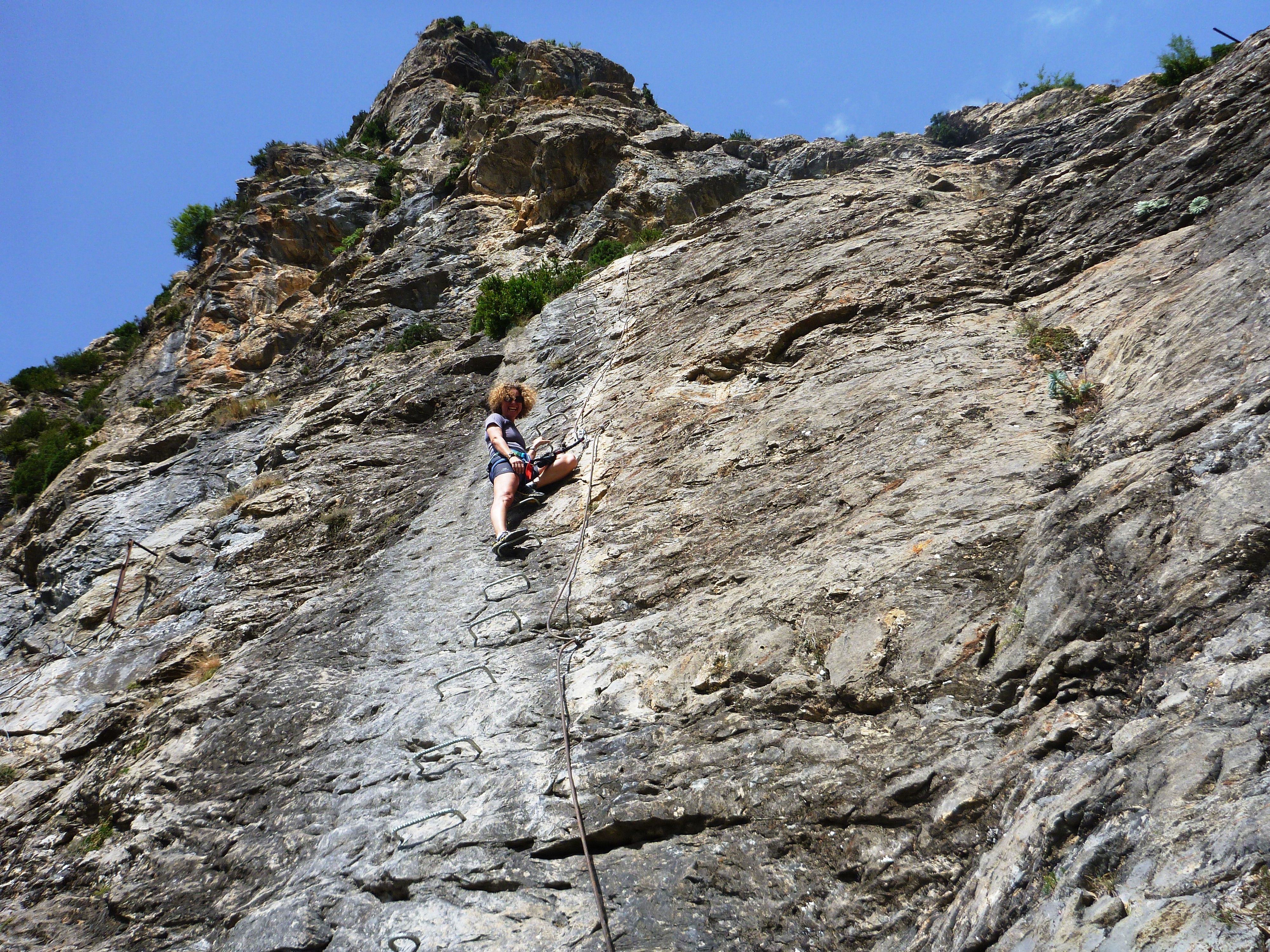 Entrenamiento para Panafrica. VIA FERRATA DE SESUÉ.Benasque P1020265a