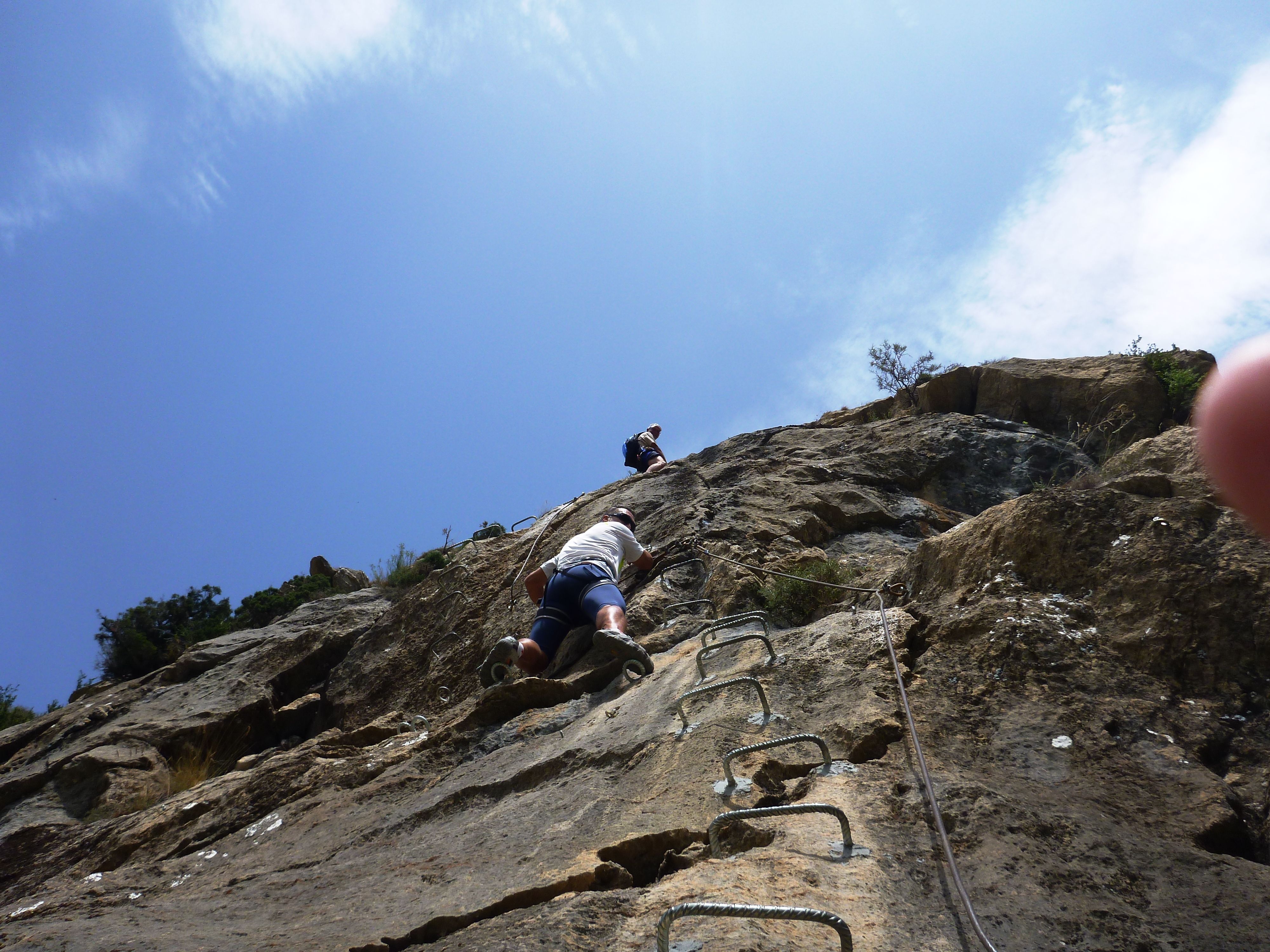 Entrenamiento para Panafrica. VIA FERRATA DE SESUÉ.Benasque P1020290bt