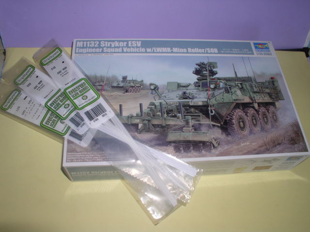 Stryker 1132 mine roller 1/35 Trumpeter Dio terminé Stryker1