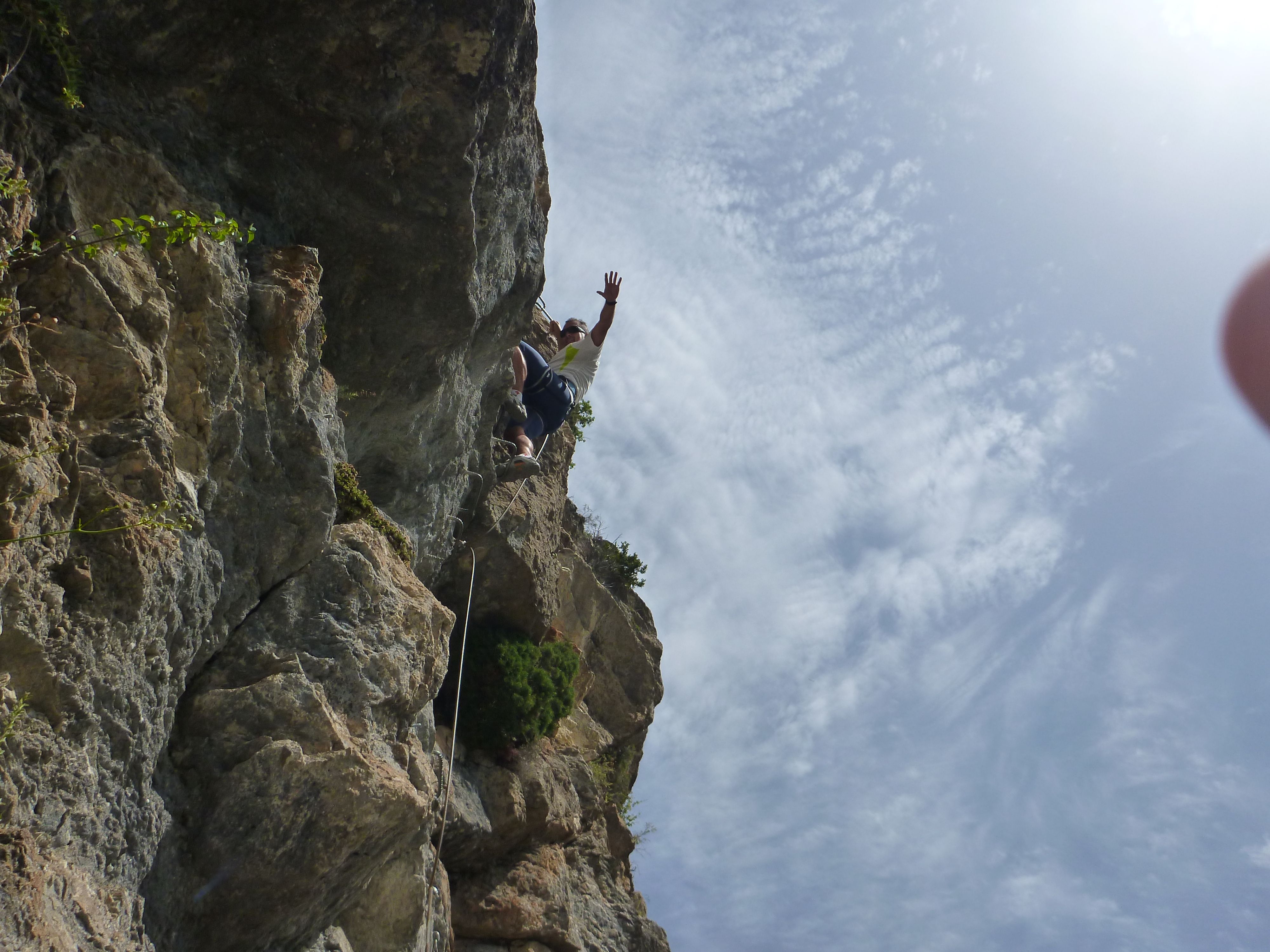 Entrenamiento para Panafrica. VIA FERRATA DE SESUÉ.Benasque P1020284z